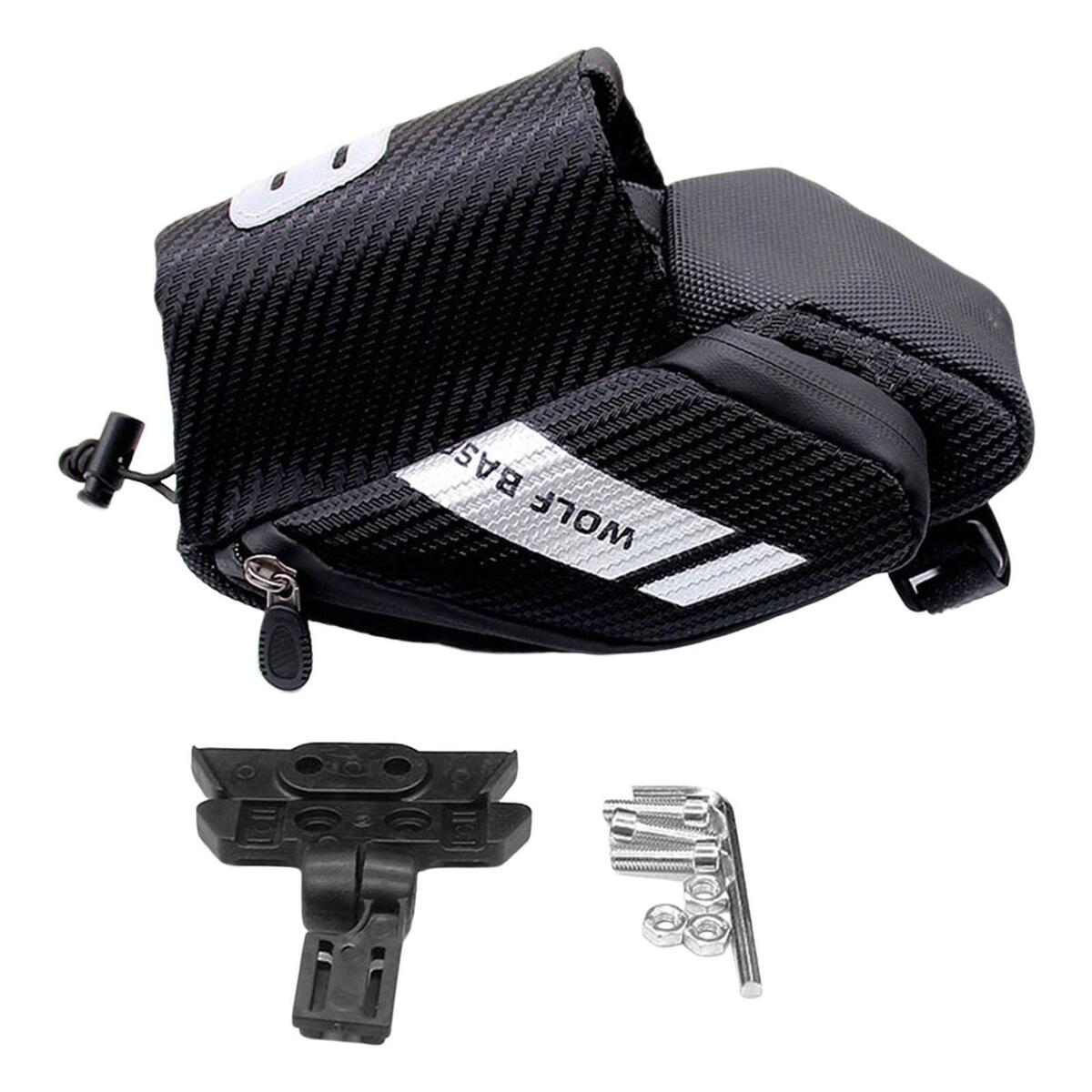 Bike Seat Storage Bag Bicycle Bottle Holder Pocket Accessories Reflective