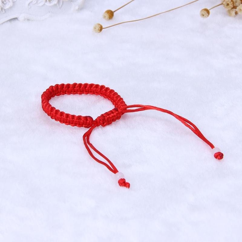 Simple Red String Braided Bracelet Lucky Kabbalah Bracelets for Success & Wealth