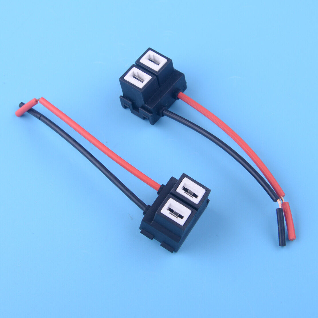2pcs H7 Ceramic Wire Wiring Headlight Harness Socket Connector Adaptor Socket li