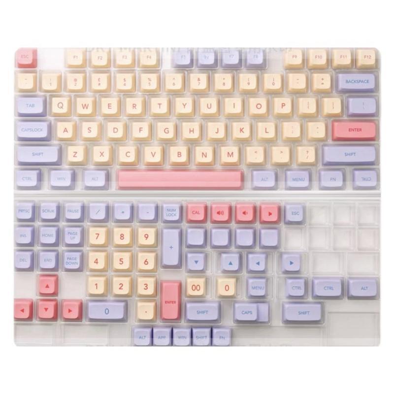 Cotton Candy Keycaps Dye Sub PBT XDA Keycap for 61/64/68/75/84/87/96/980/104/108
