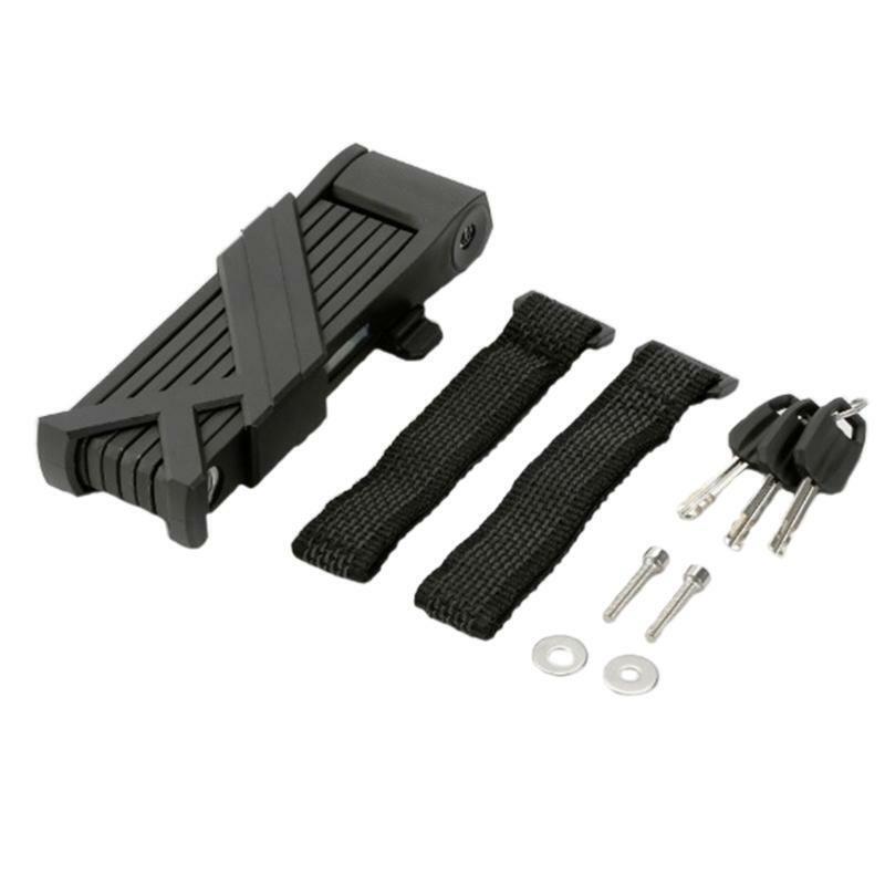Heavy Duty Foldable Bicycle Lock MTB Road Bike Security Anti-theft Steel Lock
