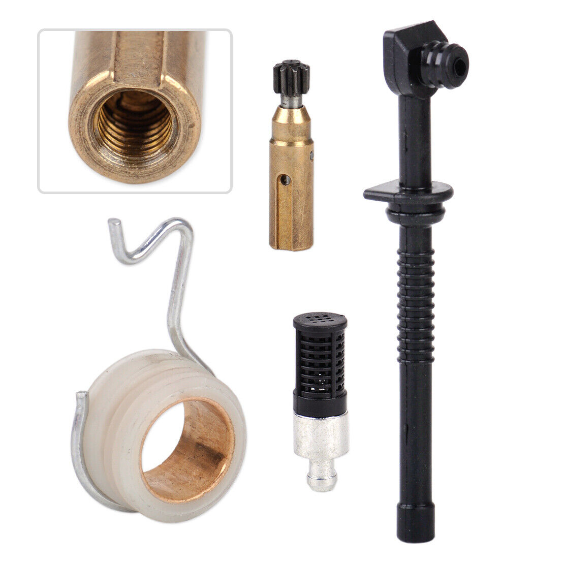 4 Oil Pump Worm Gear Oil Filter Line fit for Stihl MS250 MS230 MS210 025 023 Li