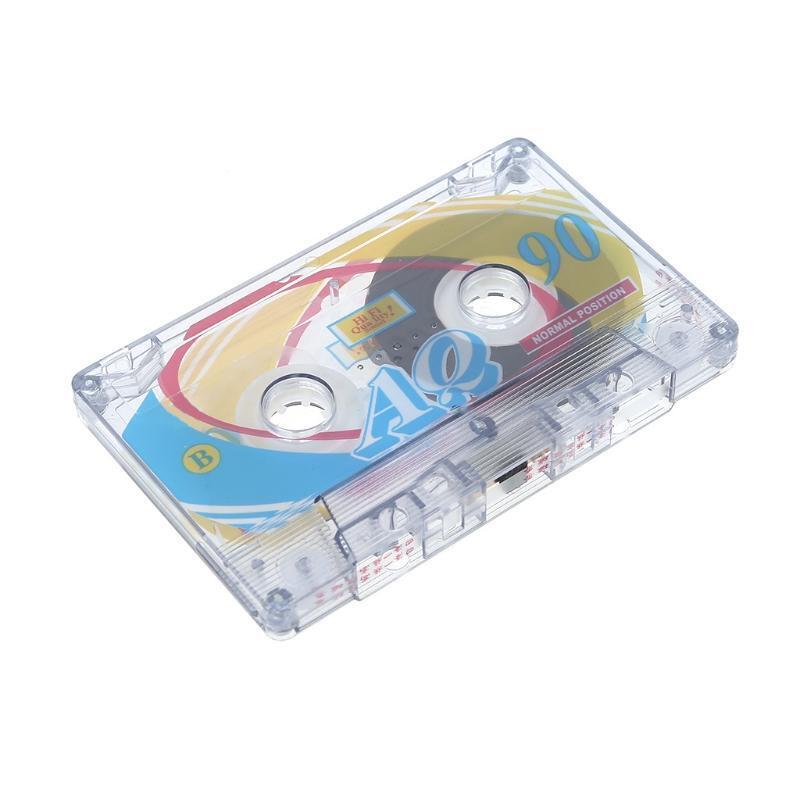 Plastic Magnetic Audio Tape 2Pcs Cassette Blank Tape 90 Minutes Recording