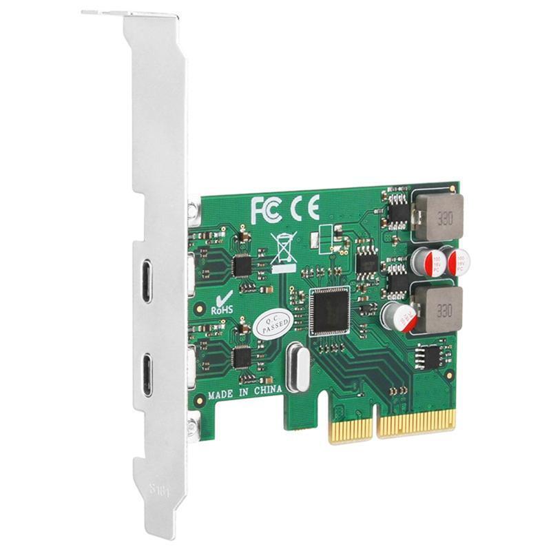 2 Ports USB 3.1 Super Fast 10Gbps PCI Express (PCIe) Expansion Card for Windows