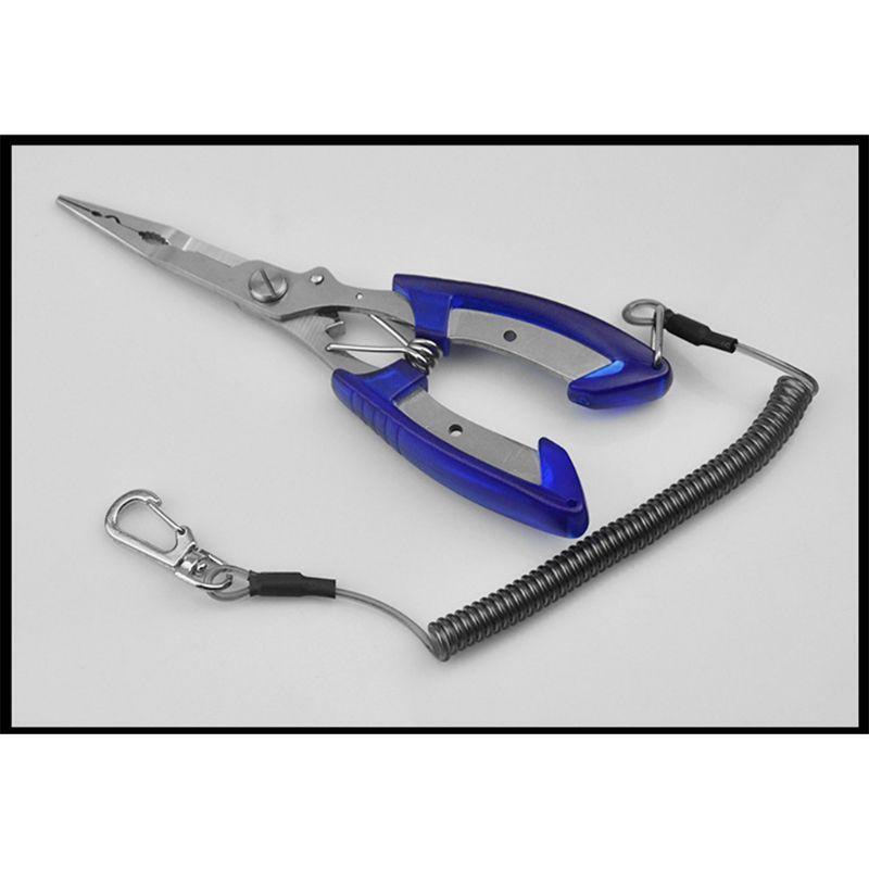 6.5" Fishing Pliers Split Ring Hook Remover Scissors Grips Fish Tackle Fishing