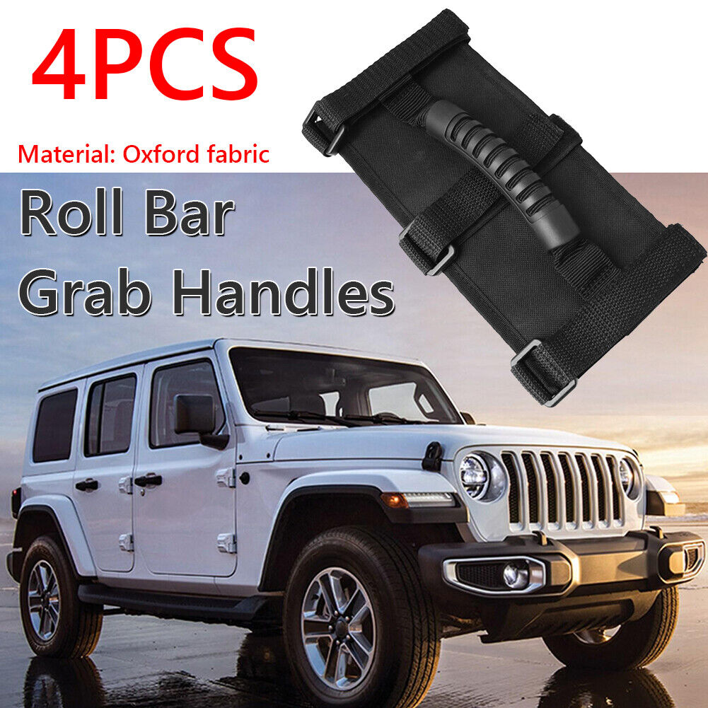 4x Roll Bar Grab Handle for Jeep Wrangler YJ LJ TJ JK JL Gladiator JT 87-20