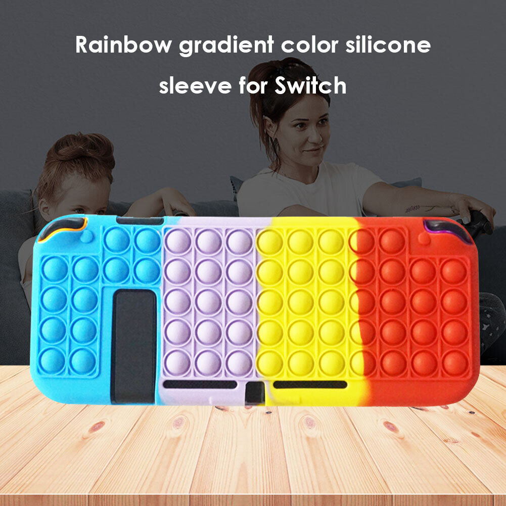 Silicone Soft Protective Cover for NS Switch Console Push Bubble Case (5)