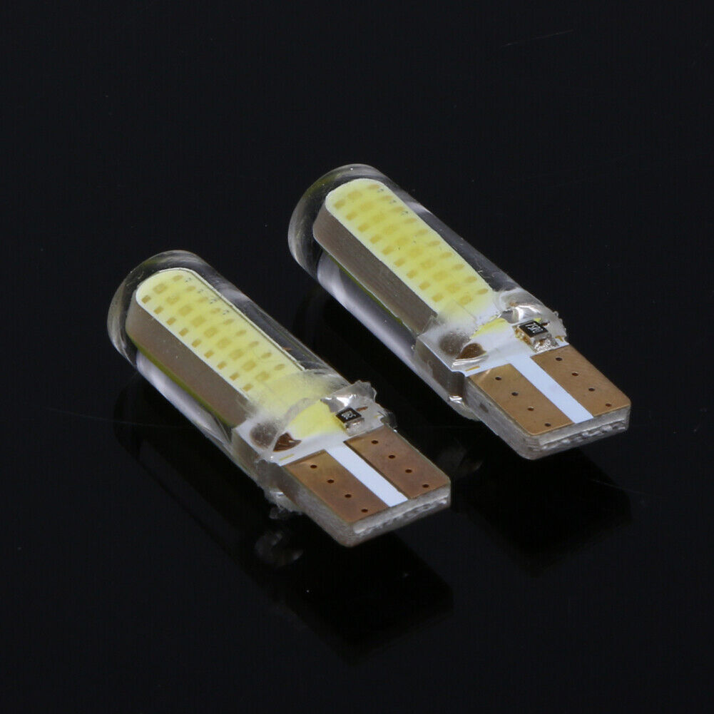 4 X W5W 168 T10 3W Shows Wide Light Silicone License Plate Reading Lamp