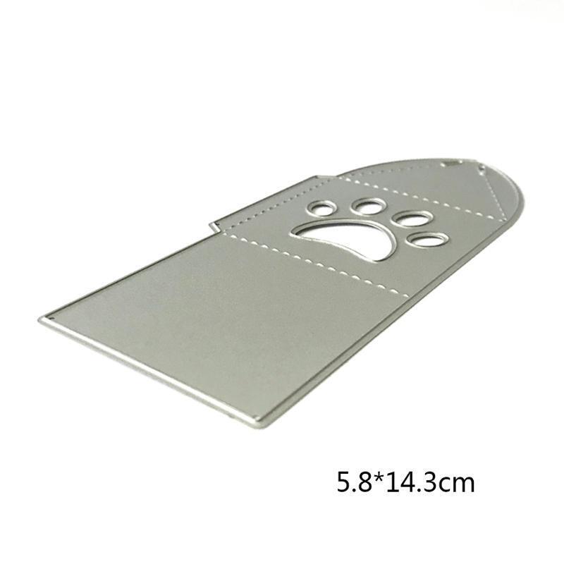 Dog Paw Print Box Metal Cutting Dies Stencil Scrapbooking DIY Album Stamp Paper