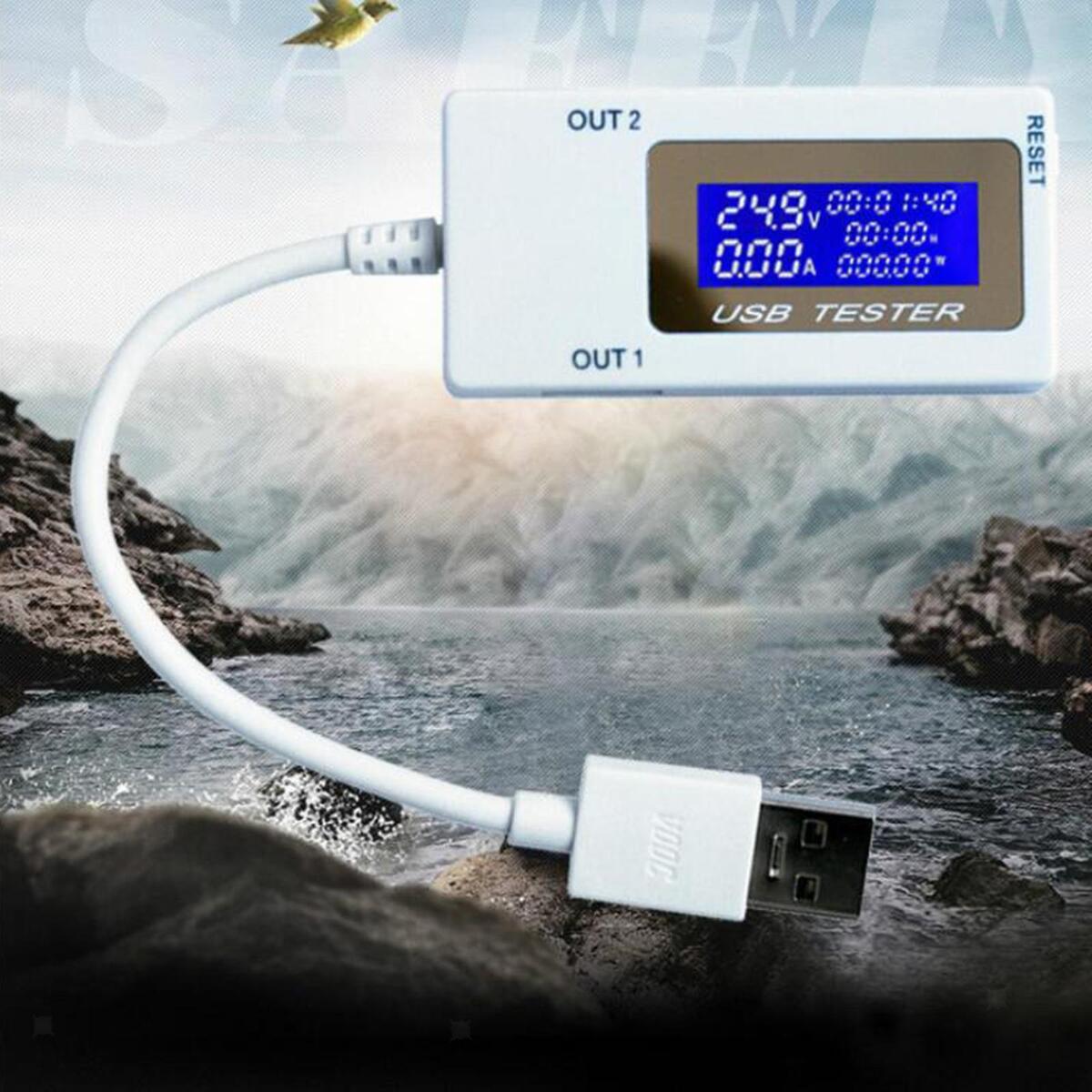 USB Current Voltage Capacity Meter Detector High Versatility Monitor Ammeter