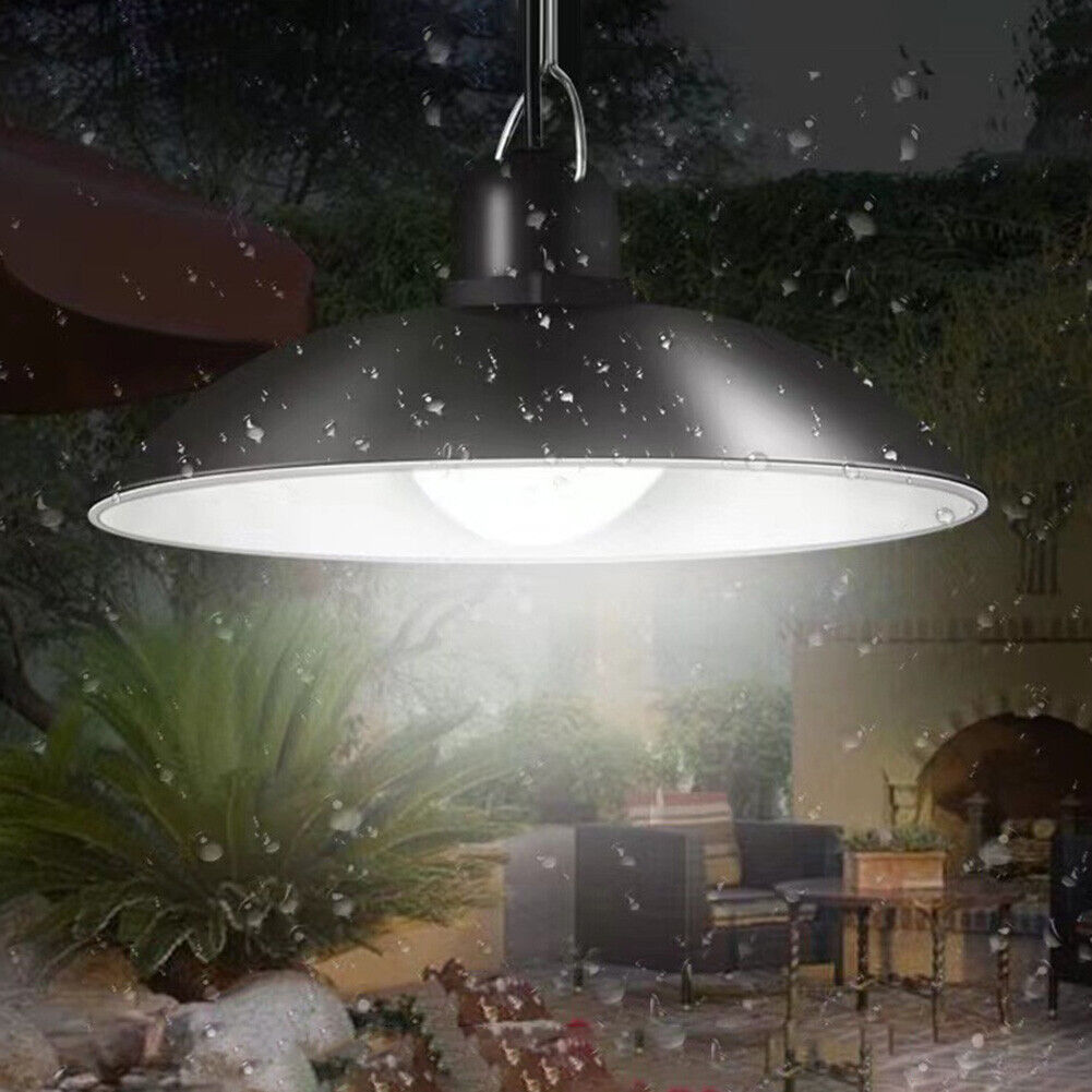Solar LED Pendant Lights Outdoor Garden Wall Chandelier (Single Head White)