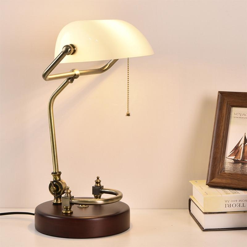 Replacement Cover of Table Lights White Color Bankers Lamps Shade Replacements