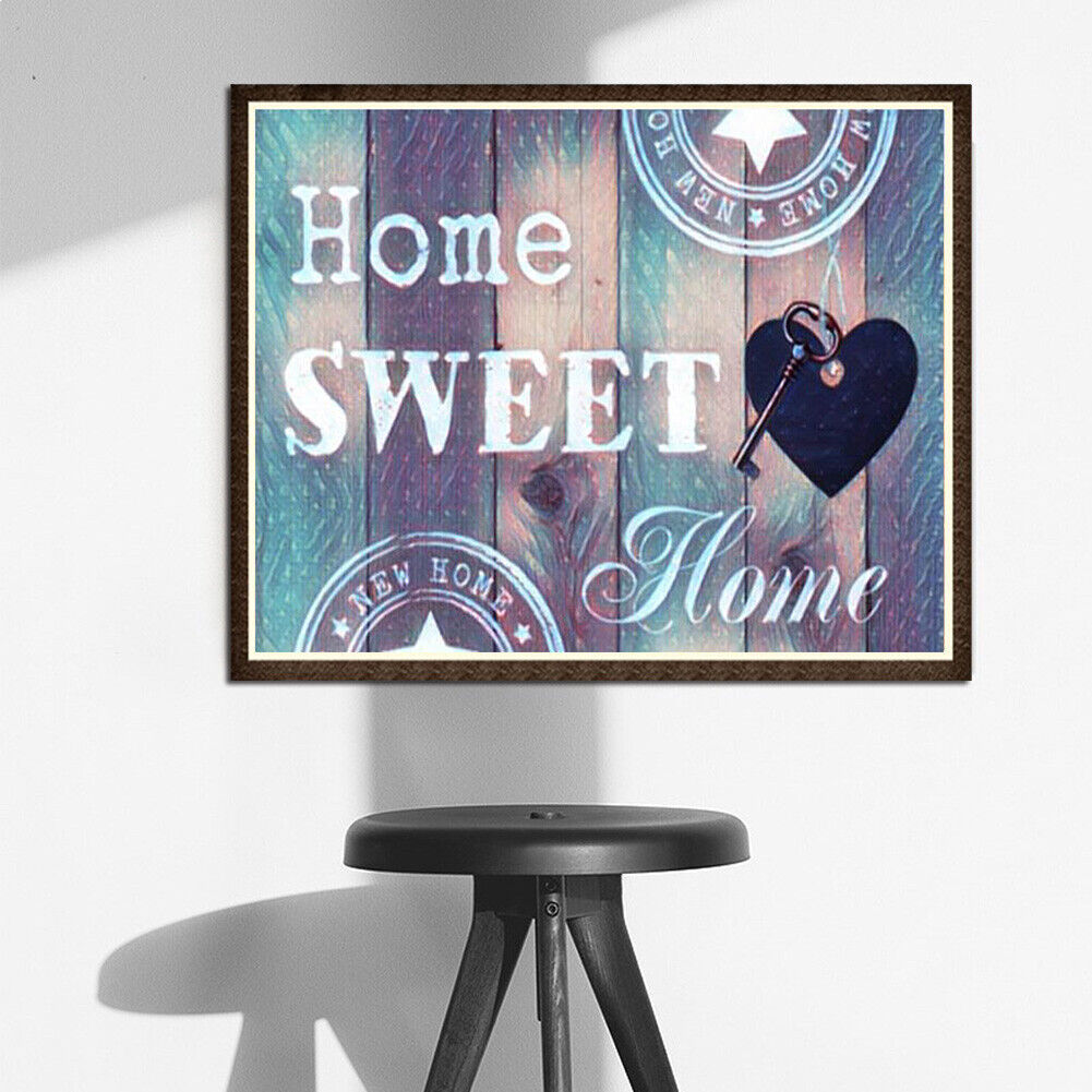 Home Sweet Home 5D DIY Full Drill Diamond Painting Craft Cross Stitch(C)