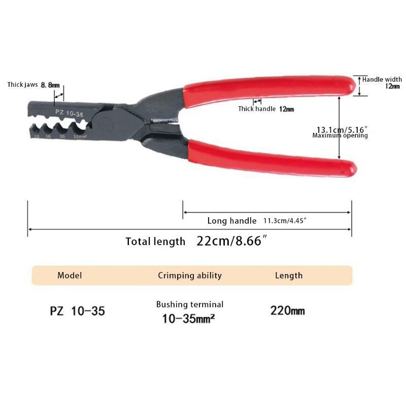 Anti-Slip Sleeve Type Terminal Extrusion Pliers Perfect for DIY Homeowner