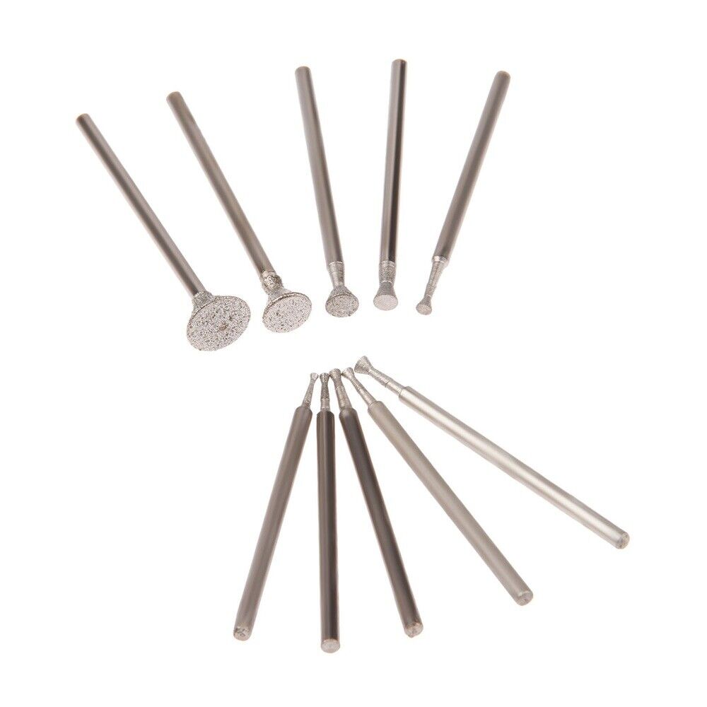 10pcs 1-8mm T head C3 Jade Amber Ceramic Jewelry Engraving Grinding Needle Kit