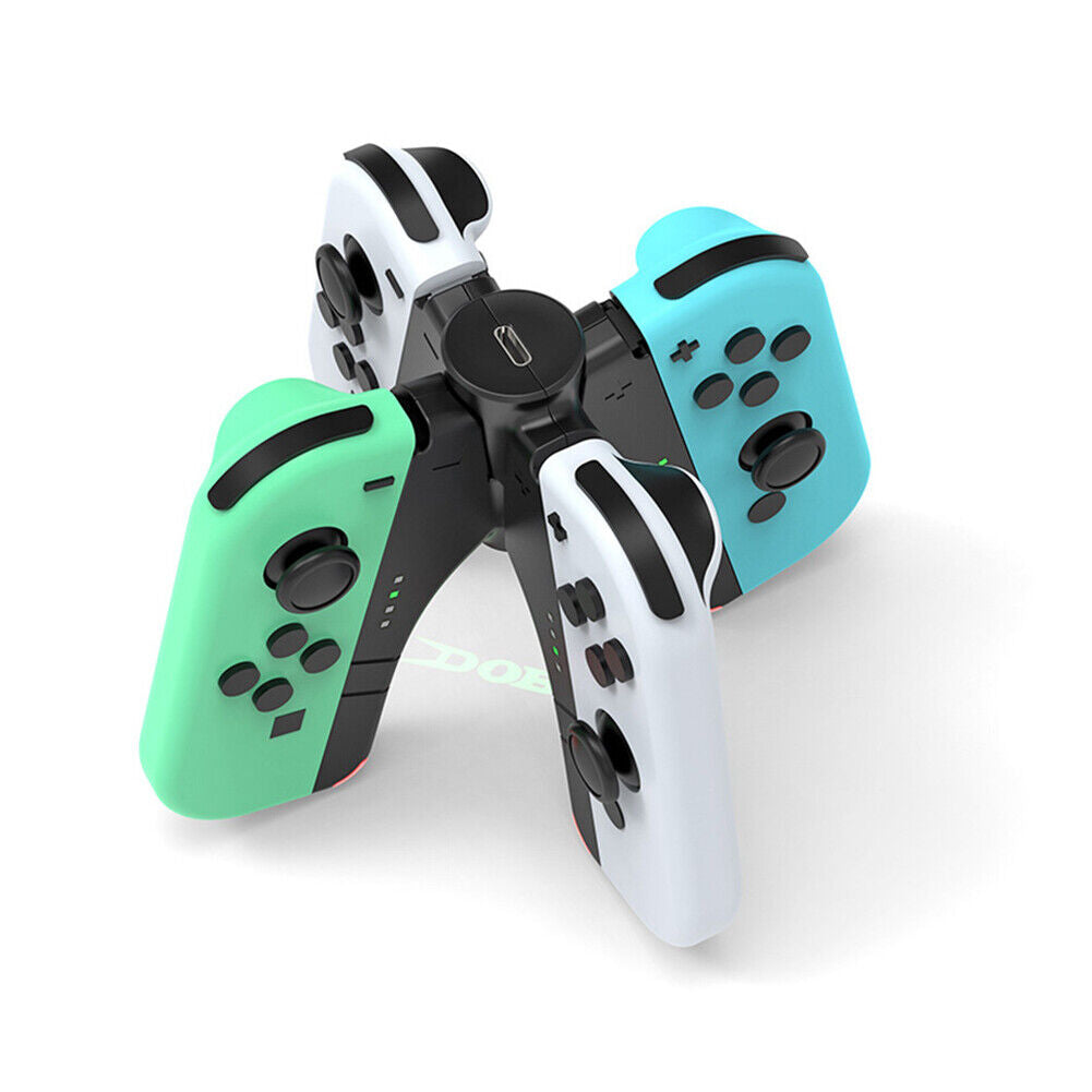 4 Controller Charger for Nintendo Switch NS/Switch OLED Joycon Grip Station