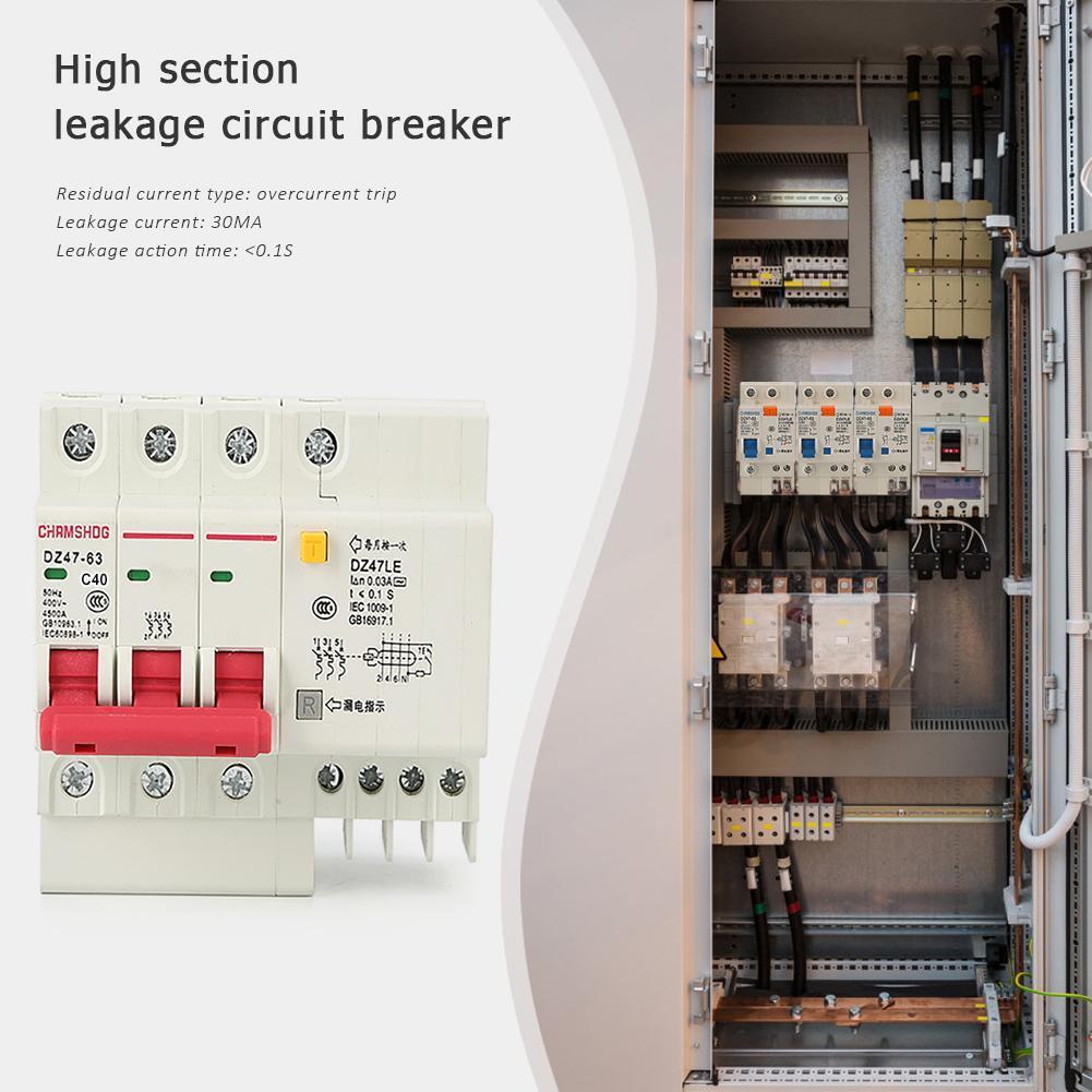 DZ47le-63/3P+N Leakage Protection Circuit Breaker Household Switch (40A)