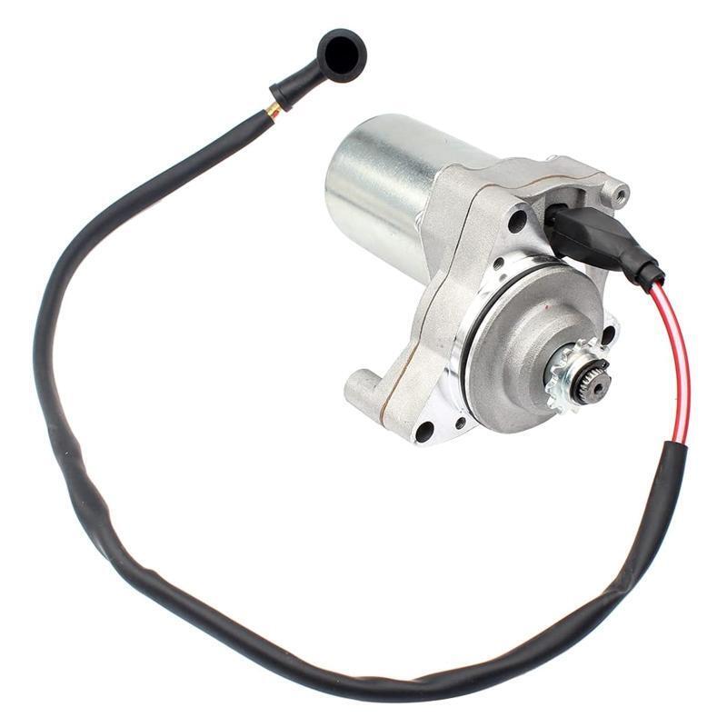 3 Bolt Starter Motor with Line Replacement for 50cc 70cc Corrosion Resistant
