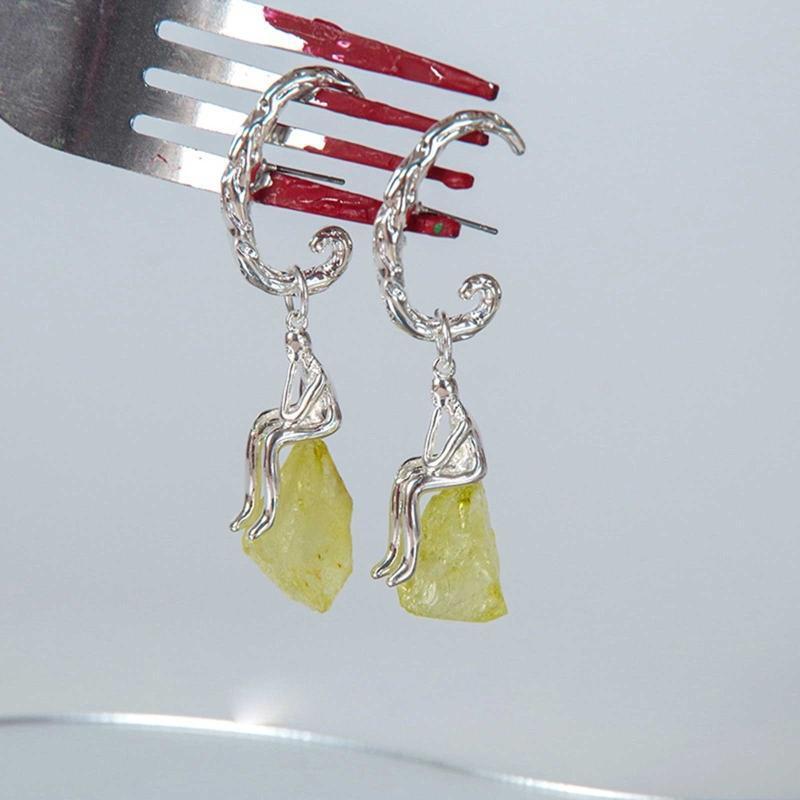 Novelty Thinker Dangle Earrings Culture Style Abstract Art Earrings Ornament