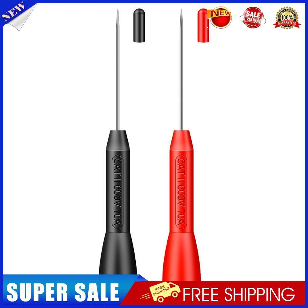 2pcs Insulation Piercing Needles Tip Non-destructive Multimeter Test Probes