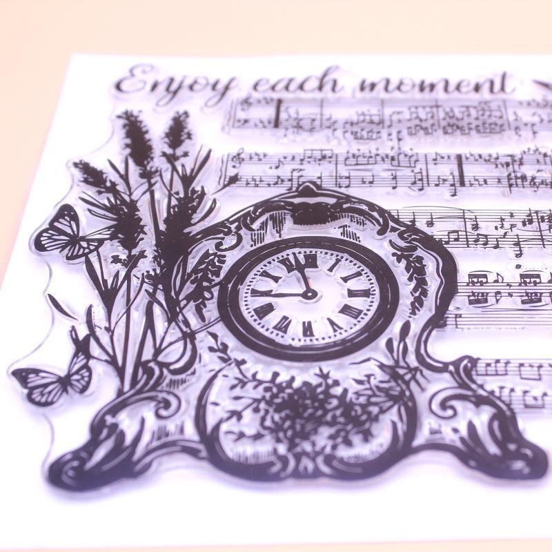 Enjoy Each Moment Clear Stamp Seal Handmade Crafts Embossing Decor
