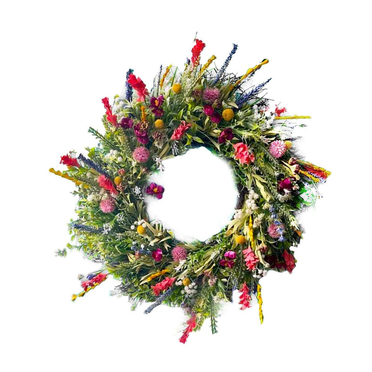 2x  Garland Flower Wreath Front  Wall Decoration Holiday
