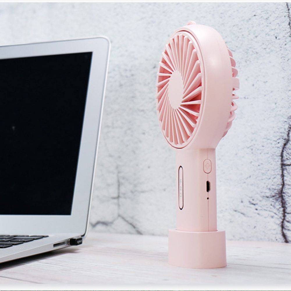Summer 3-Modes Cooling USB Rechargeable Folding Hand-held Fan Mini Desk Fan