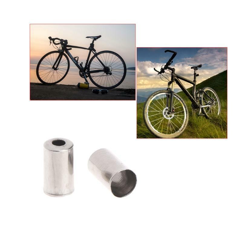 100Pcs/Bag Bicycle Brake Cable Wire End Caps Copper 5mm Bike Shifter Accessories