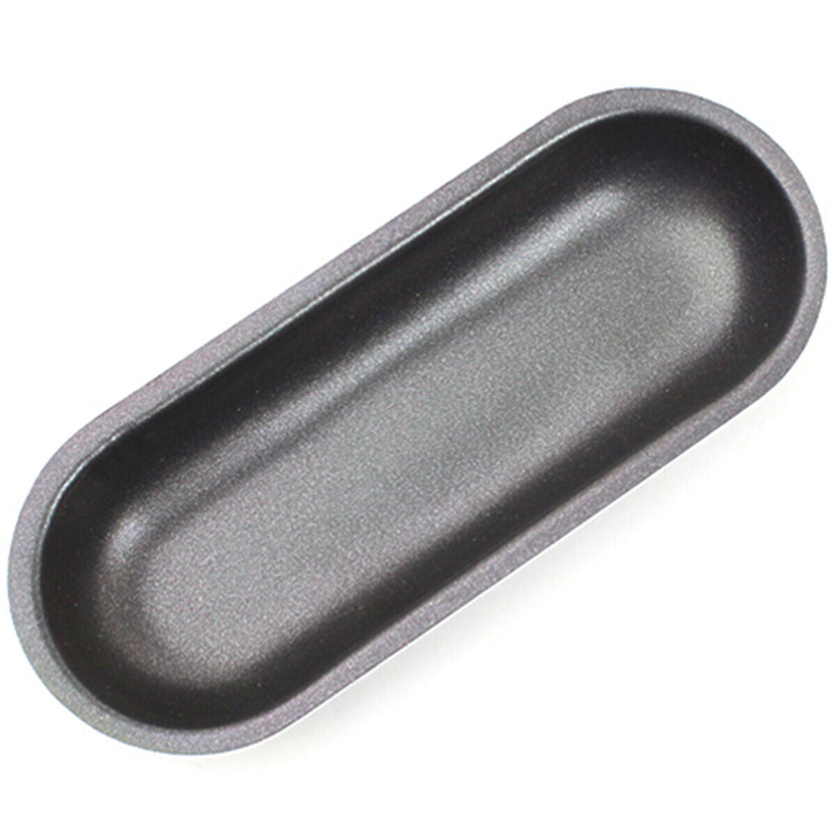 Non Stick Hot Dog Bun Pan Steel Bakeware Oval Cake Mold Hotdog Bread Maker Mould