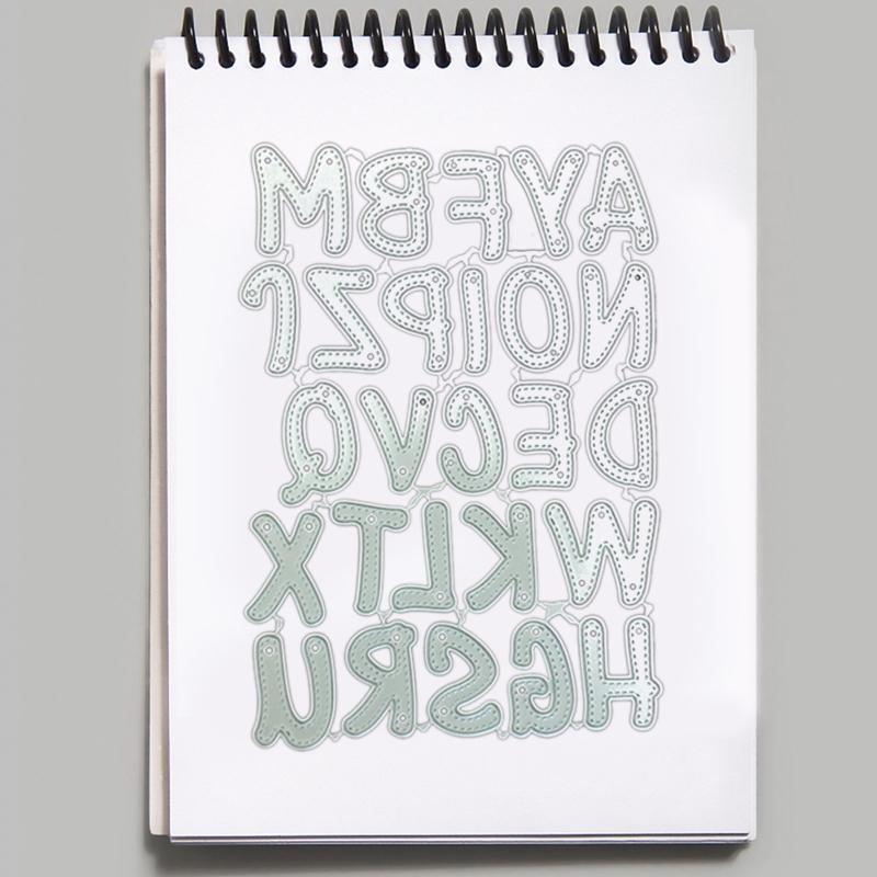 English Alphabet Cutting Dies DIY Stamps Crafts Template Mold Stencils