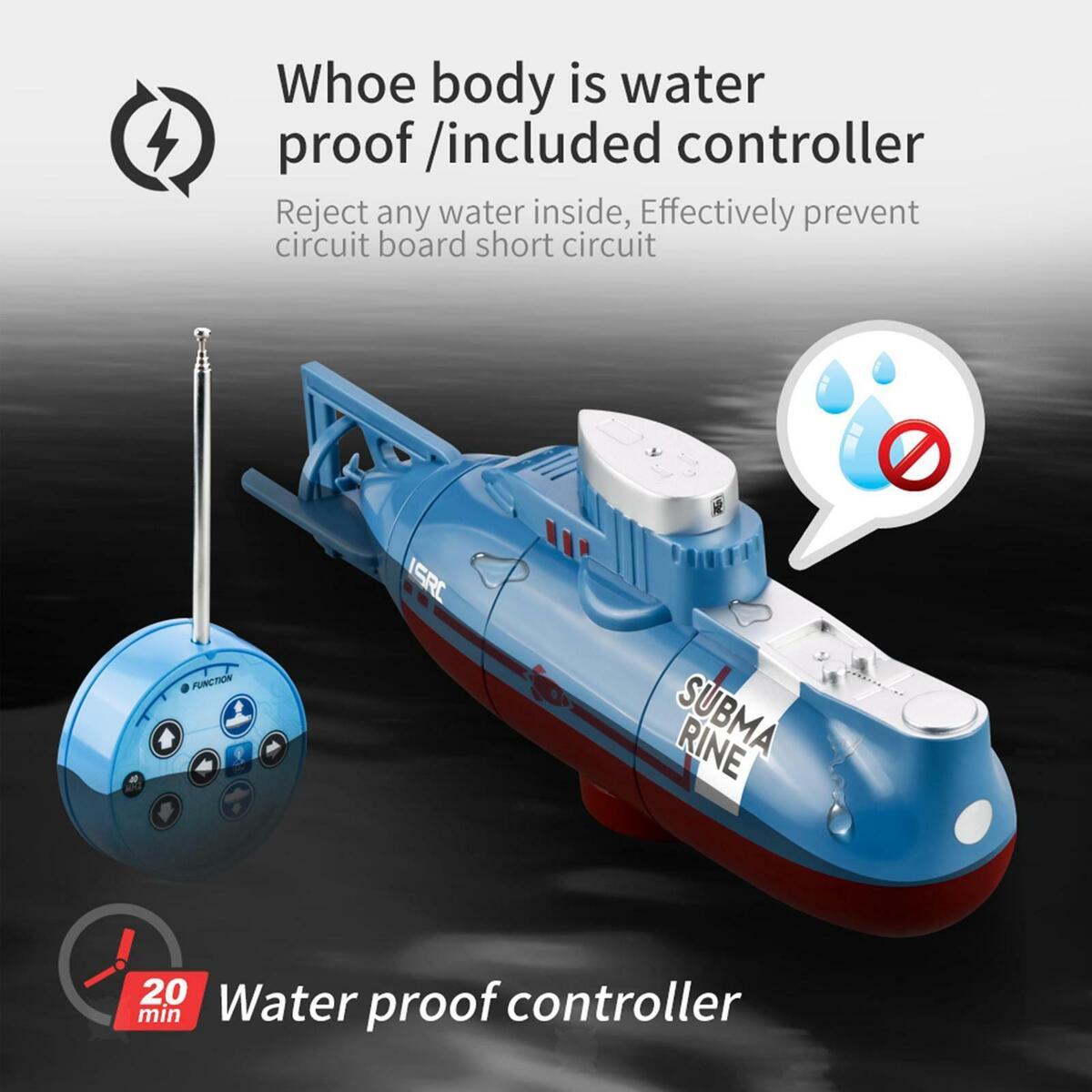 2  Mini RC Submarine 0.1m/s  USB Charging Watercraft  for