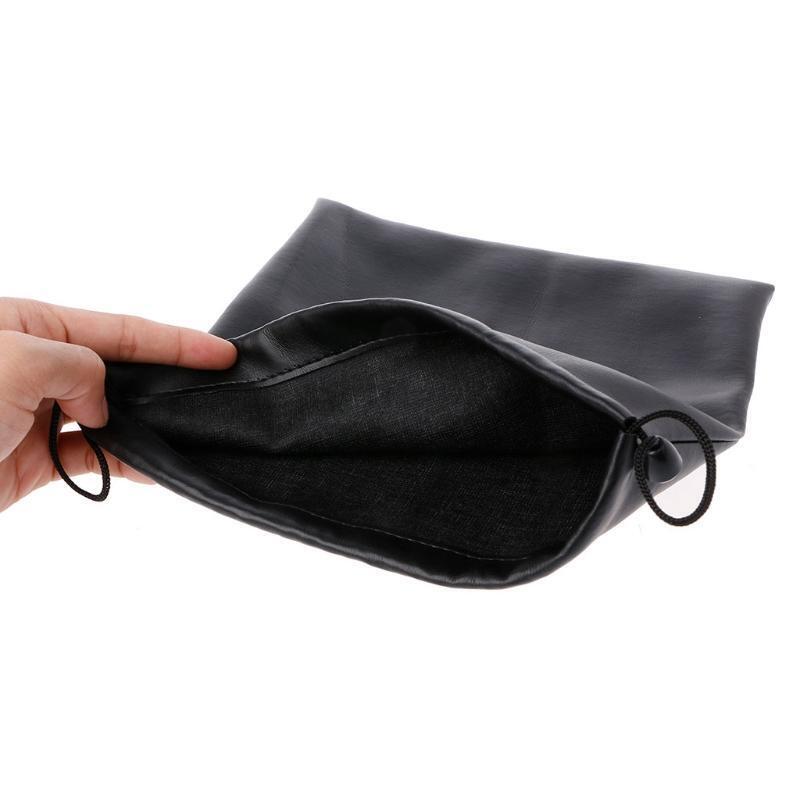 Black Large Capacity Storage PU Headphones Bags Carrying Bags for Big Headband