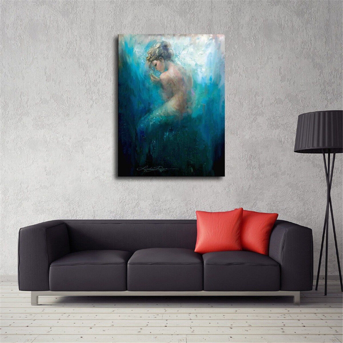 Mermaid Series Bare Room Canvas Print Picture Wall Painting Home Modern Decor