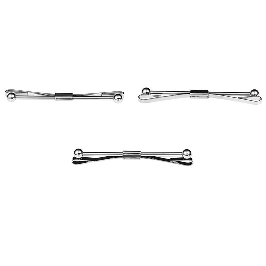 Tie Collar Pin Necktie Shirt Clip Bar Brooch Formal Suit Jewelry Gifts 6.2cm
