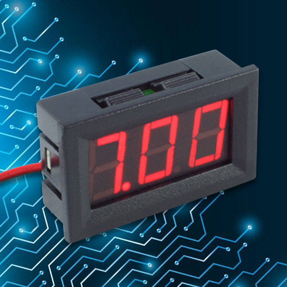 0.56inch LED Display DC 4.5-30V Two-wire Digital Voltmeter(Red)