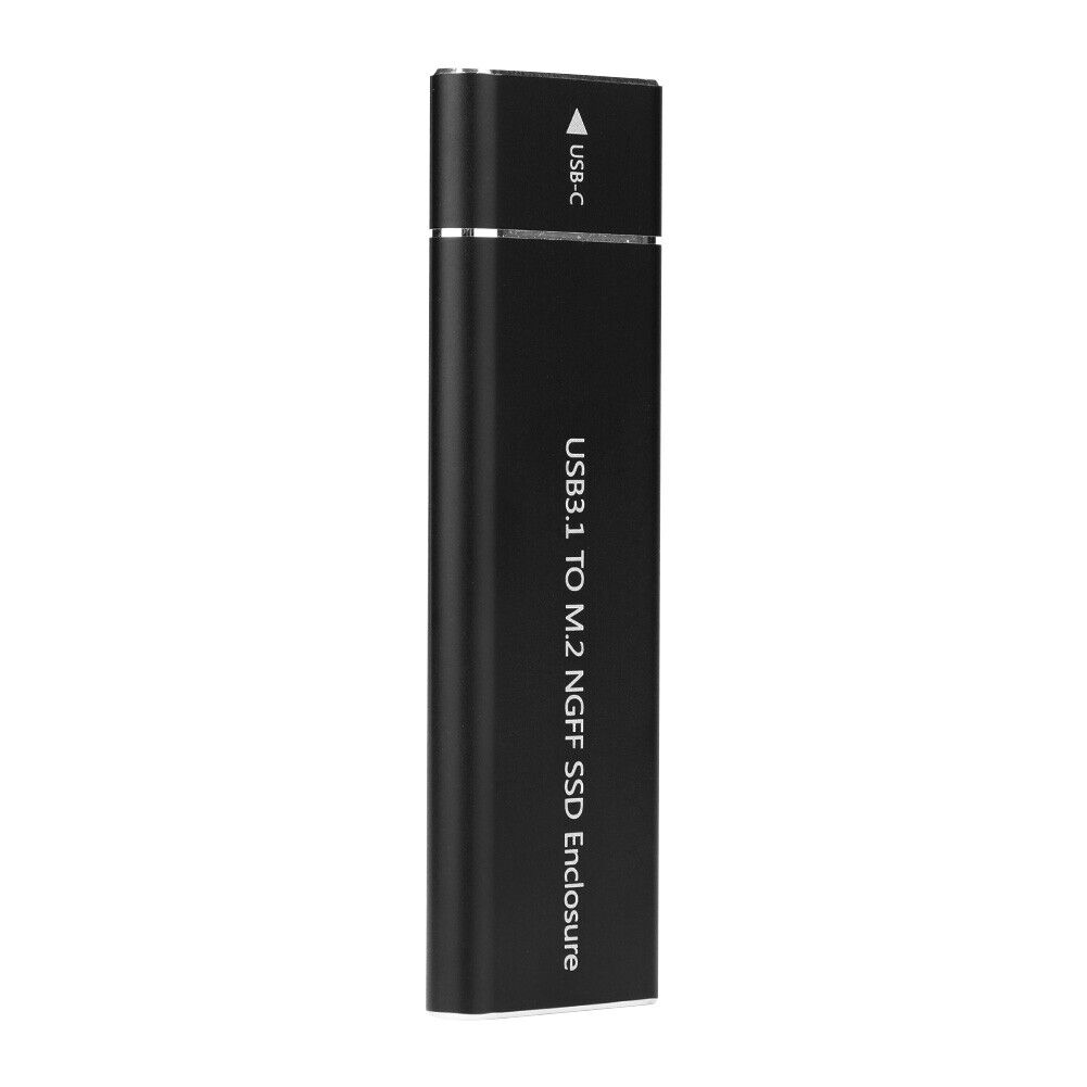 USB 3.1 Gen 1 Type C to B Key M.2 SSD Case External SSD Enclosure (Black)