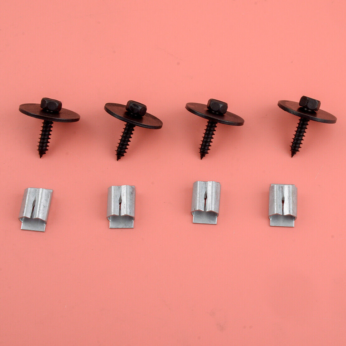 1Set Undertray Guard Shield Clips Nuts Screws Fit for Mercedes W124 W125 Use