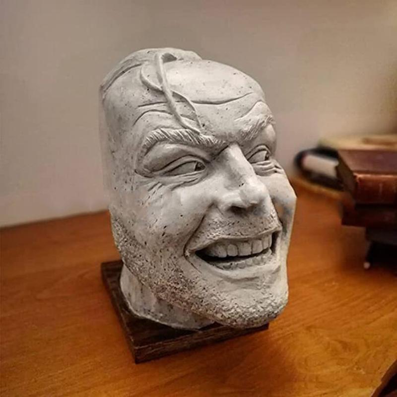 Unique Bookend Heres Johnny Sculpture of the Shining Library Desktop Book Shelf