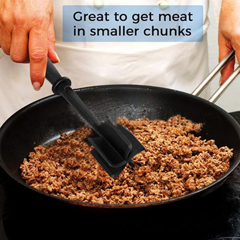 Multifunction Heat Resistant Meat Masher Nylon Hamburger Chopper Ground Utensil