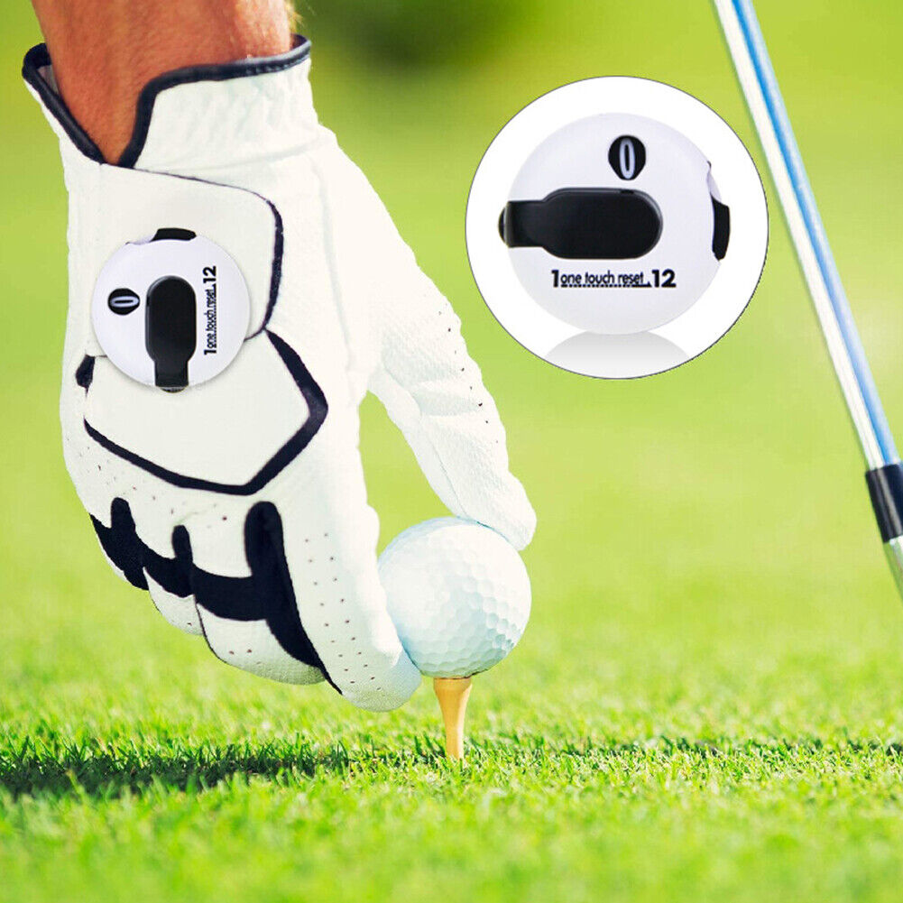 Golf Score Stroke Counter Outdoor Sports Golf Scorer Scoring Tools (White)