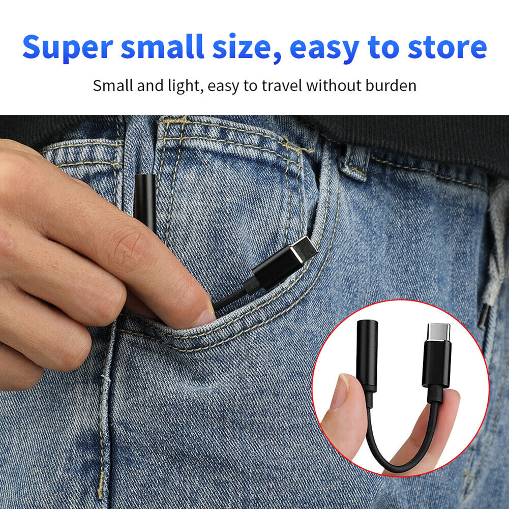 For DJI Action 2 Microphone Audio Adapter Cable Camera Type-C to 3.5mm Wire