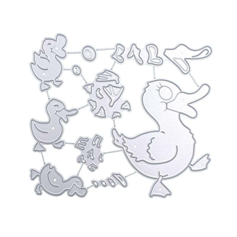 Singing Baby Mother Ducks Metal Cutting Dies Stencil DIY Scrapbooking Template