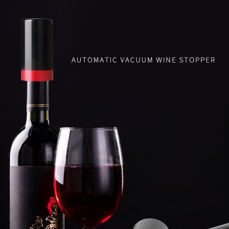 Electric Vacuum Wine Stopper Automatic Wine Bottle Saver Reusable Keep Fresh Cap