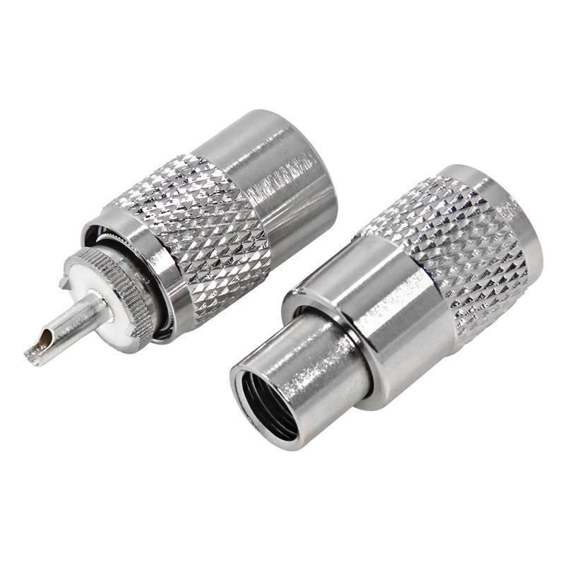 PL259 Male Plug to UHF RG8X RG59 RG8 Male Jack RF Connector Adapter