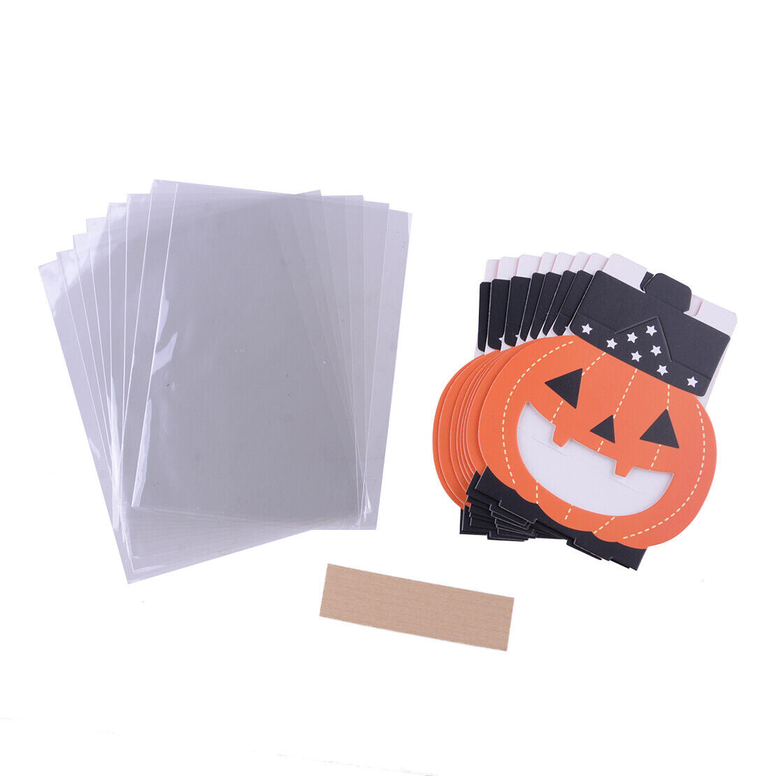 40pcs Halloween Pumkin Paper Bags Christmas Candy Sweet Favour Gift Box Bags