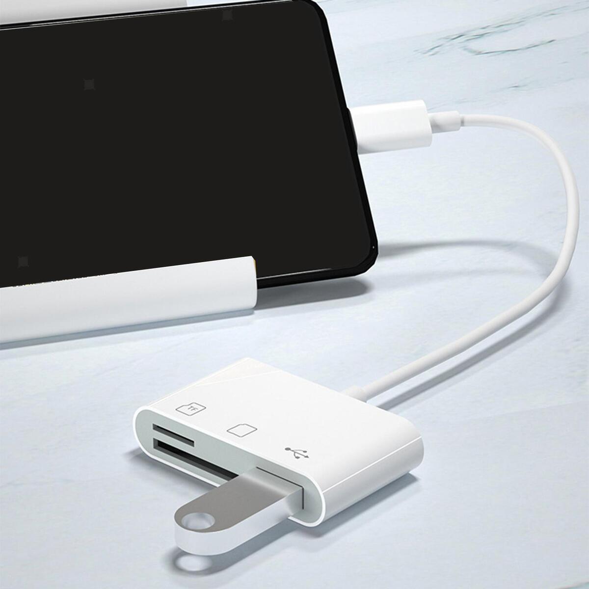 USB C TF SD Card Reader SD to USB C Adapter for Computer Ubc C Devices