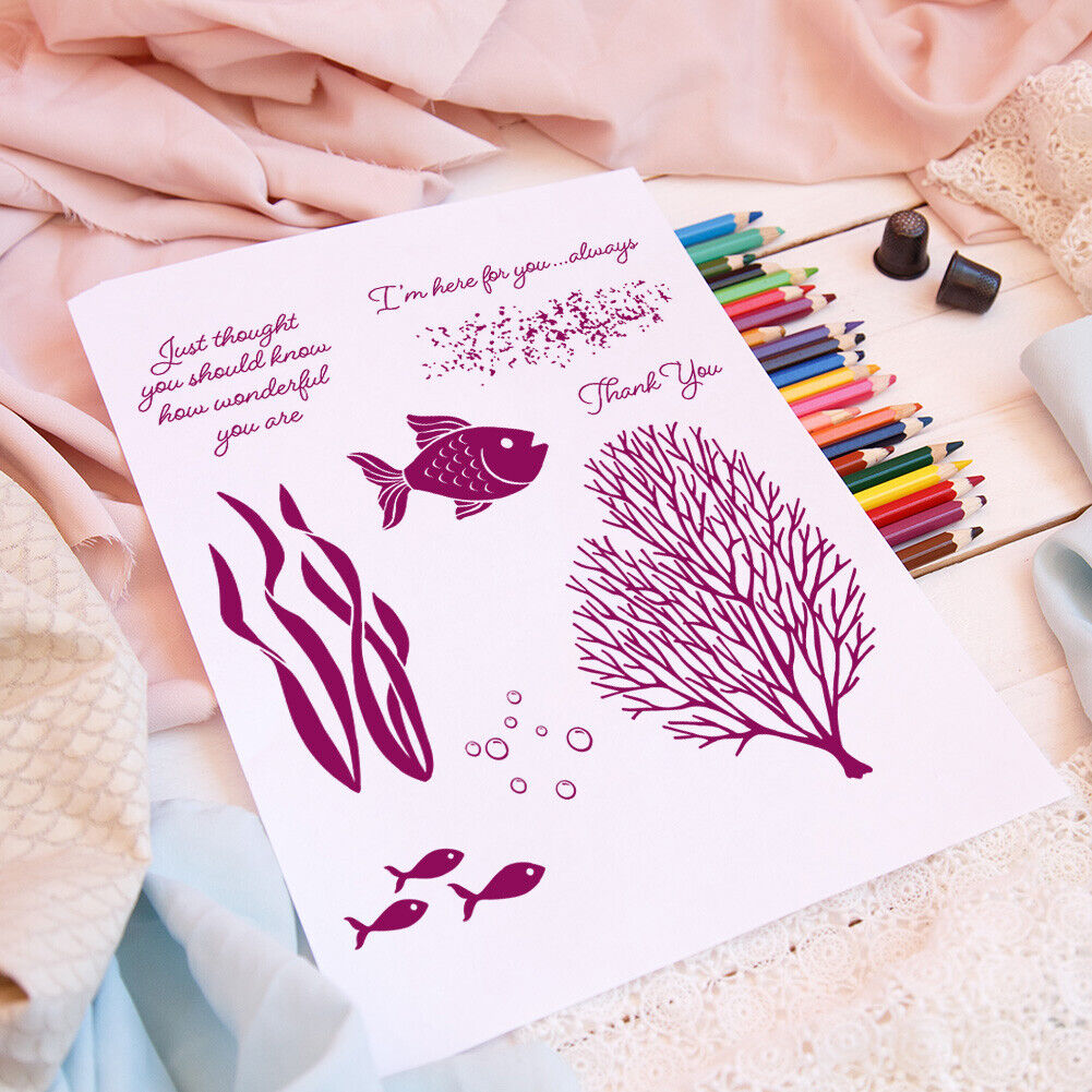 Sea Horse Grass Fish Metal Cutting Dies Stencils Stamp Album Seal Stamp (B)