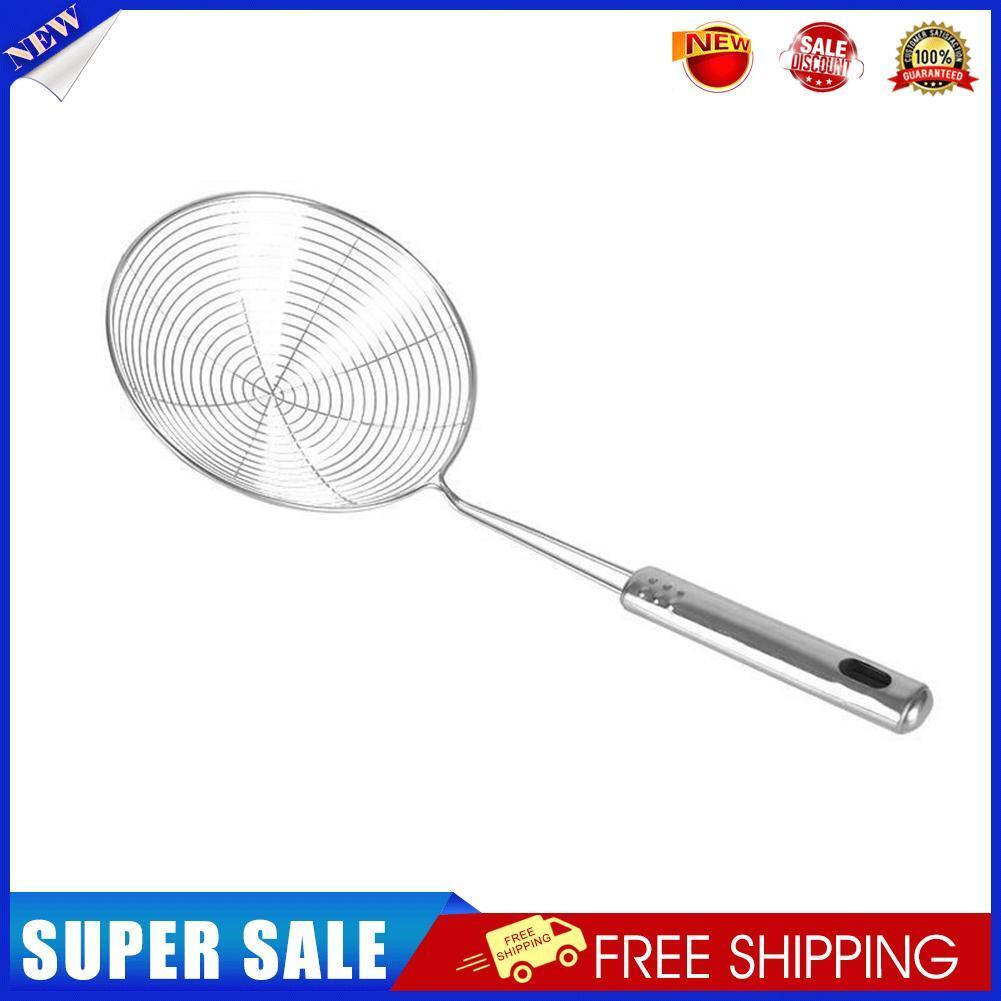 Stainless Steel Skimmer Wire Colander Spicy Noodle Fishing Line Leak Spoon