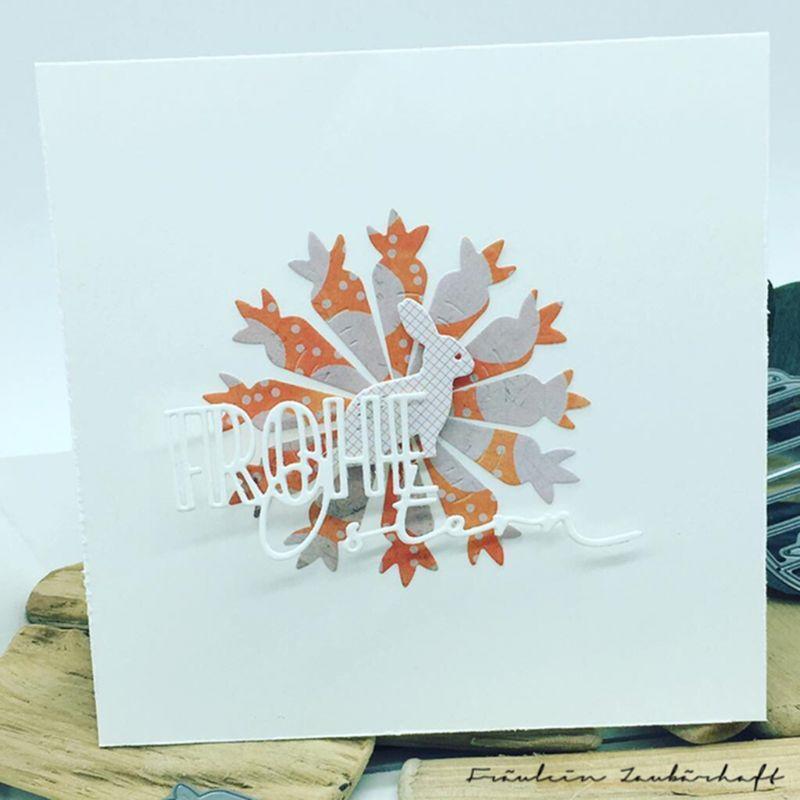 Carrots Metal Cutting Dies Stencil Scrapbooking DIY Album Stamp Paper Card Decor