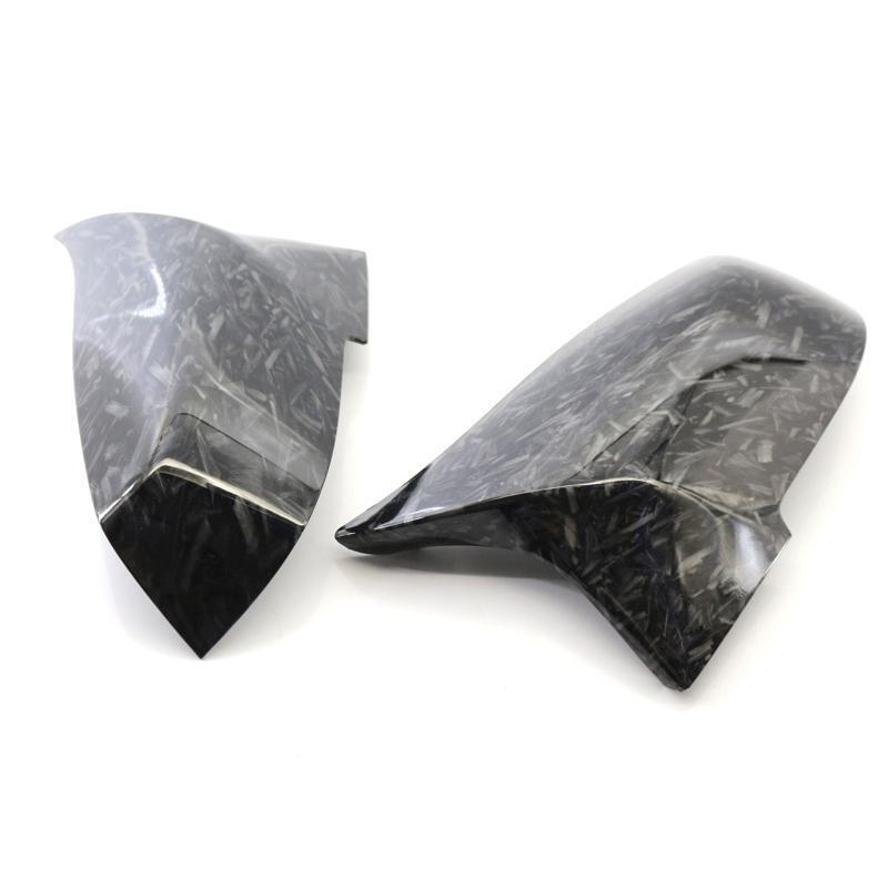 2Pcs Carbon Fiber Door Side Wing Rearview Mirror Cover Cap for BMW F20 F23 F30